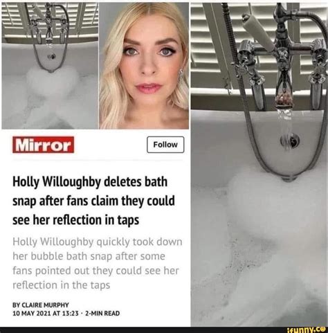 Holly Willoughby deletes bubble bath snap after fans warned the。